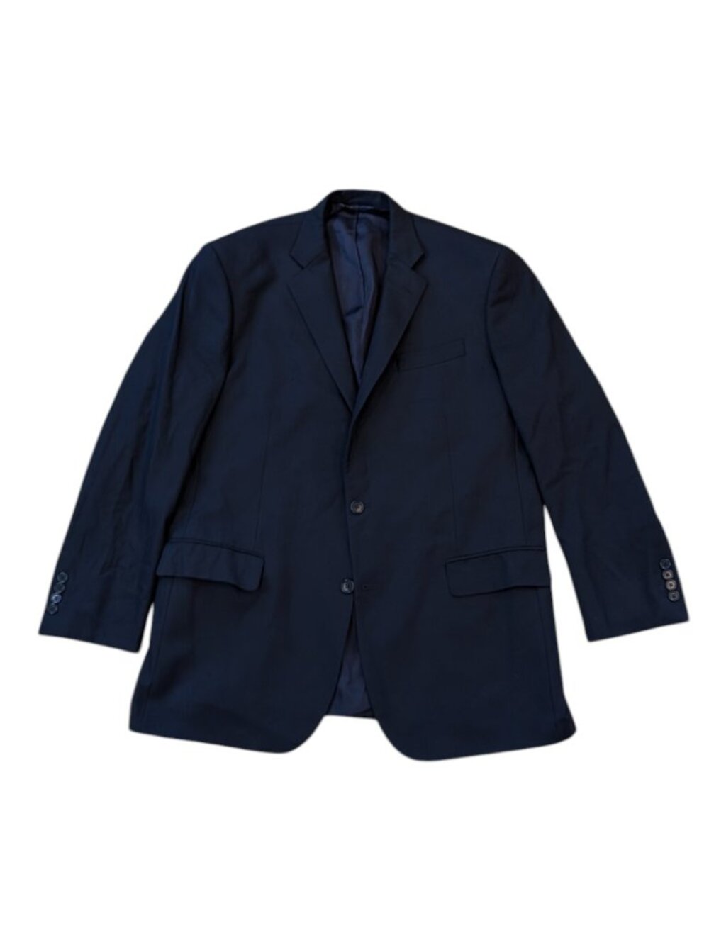 Brooks Brothers Blazer Men 44L Blue Madison 1818 Saxxon Wool Classic USA Preppy